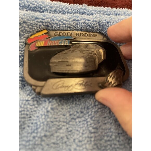 VINTAGE NASCAR GEOFF BODINE 7 LIMITED EDITION 002‎ BELT BUCKLE AMERICAN LEGENDS - Picture 2 of 10